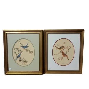 Charles Spaulding Set Of 2 Hanging Wall Artwork Vintage‎